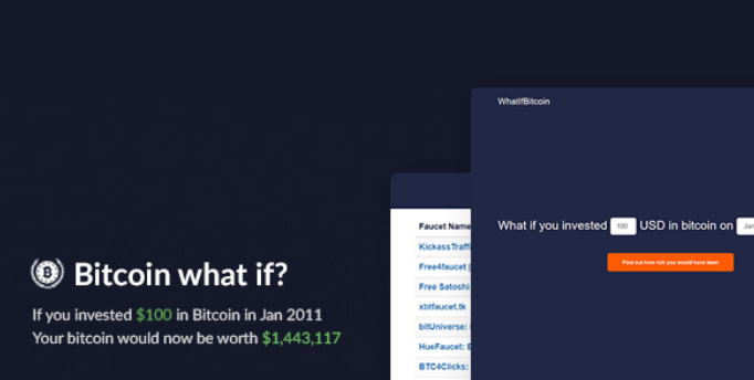 Bitcoin What If? - Historic Investment Calculator cover image