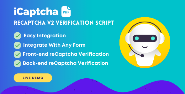 iCaptcha | Frontend & Backend reCaptcha Verification cover image