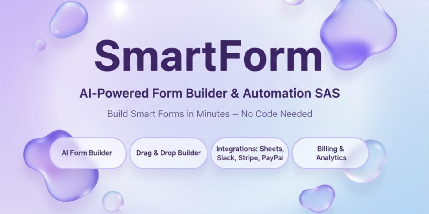 SmartForm - AI Powered Form Builder cover image