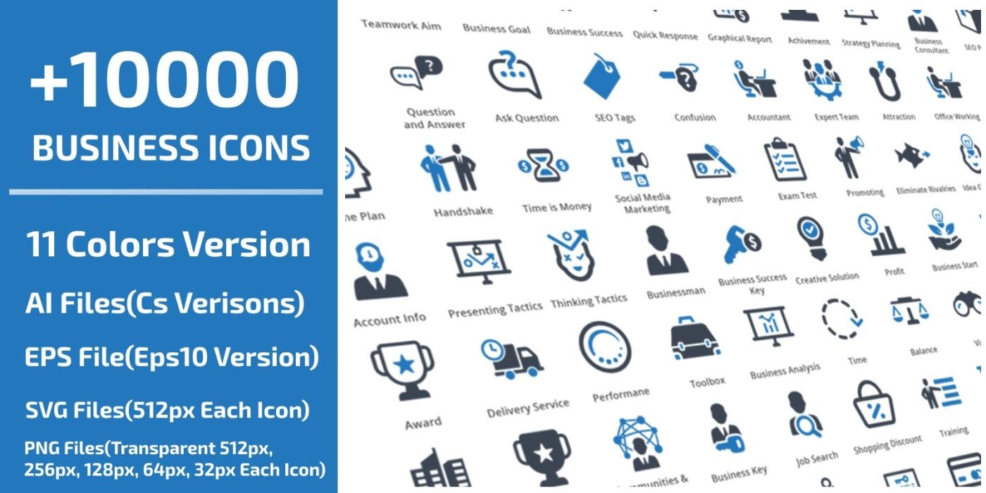 Ultra Big Seo Business Marketing Icons cover image