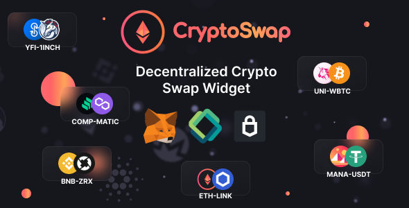 CryptoSwap – Decentralized ERC20 Swap Widget & Crypto Exchange Script cover image