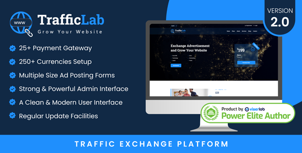 TrafficLab – Traffic Exchange Platform Script cover image