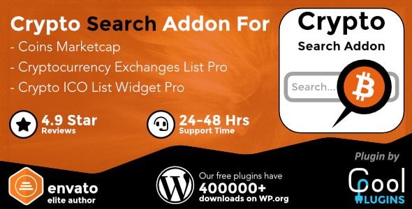 Cryptocurrency Search Addon For Crypto Plugins cover image